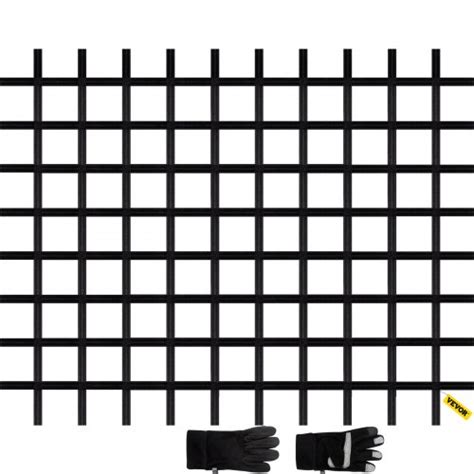 VEVOR Climbing Cargo Net Climbing Net 8' x 6' Playground Rope Ladder ...