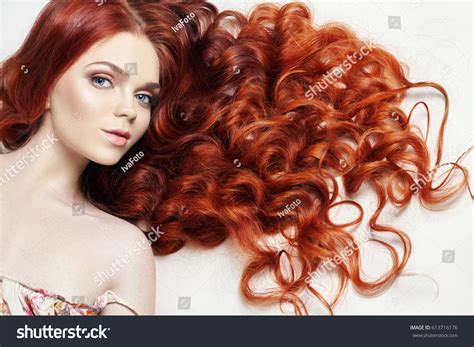 Sexy Nude Beautiful Redhead Girl Long Foto De Stock Editar Ahora