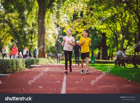 kids jogging images stock  vectors shutterstock