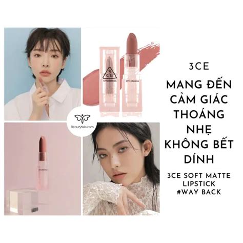 Son Ce Way Back Soft Matte Lipstick M U H Ng Nude Hot Nh T