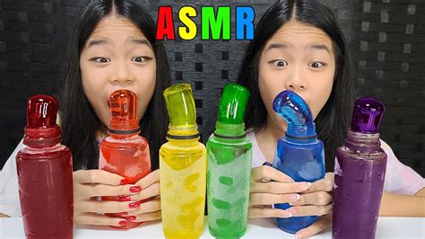 Asmr Frozen Honey Jelly Rainbow Honey Jelly Youtube