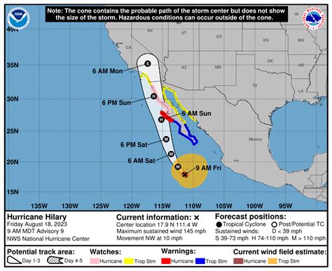 Hurricane Hilary is headed to California. See the path, impact ...