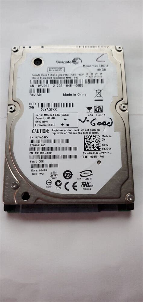 Used Gb Seagate Sata I Momentus Internal Hd Rpm Hdd For