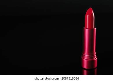 Nude Matte Lipstick On Black Background Stock Photo 2383036949