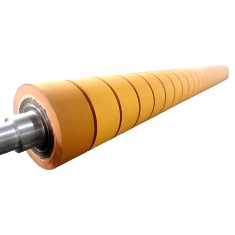 Shore A Orange Hot Stamping Silicone Rubber Roller For Printing At