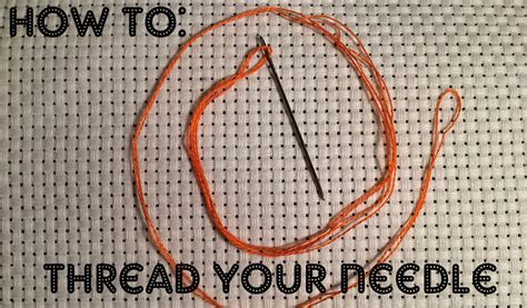 How To THREAD YOUR CROSS STITCH NEEDLE YouTube