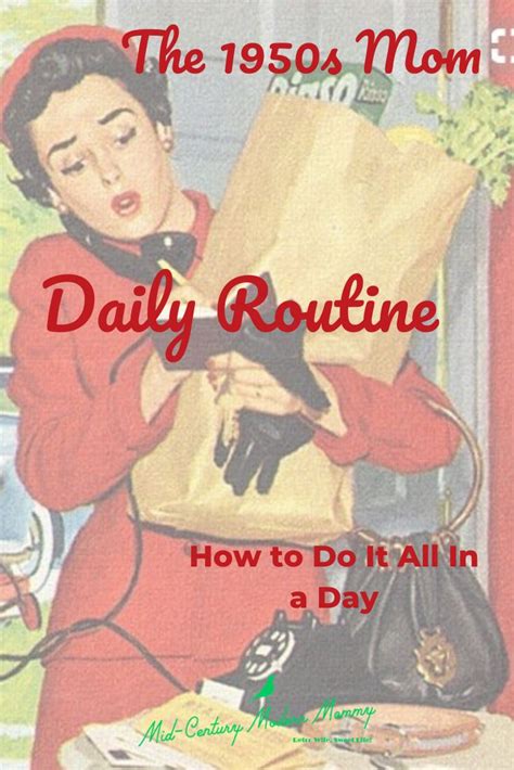 My 1950s Mom Daily Routine ⋆ Mid Century Modern Mommy Retro