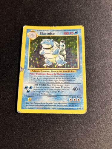 Pokémon TCG Blastoise Base Set 2 102 Holo 1st Edition Holo Rare eBay