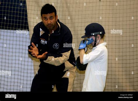 Cricket Guildford Cricket Show Surrey Cricket Centre Stock Photo