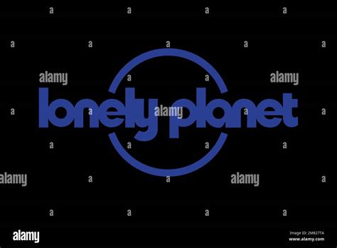 Lonely Planet Logo Black Background Stock Photo Alamy