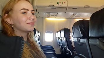 PUBLIC AIRPLANE Handjob And Blowjob XVIDEOS