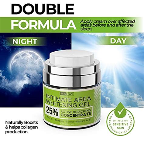 Intimate Whitening Cream Made In Usa Skin Lightening Gel For Body Face Bikini And Sensitive