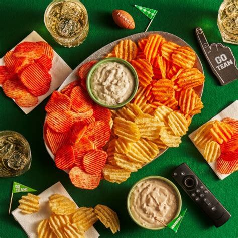 Ruffles Flamin Hot Cheddar And Sour Cream Potato Chips Oz Frys Food Stores