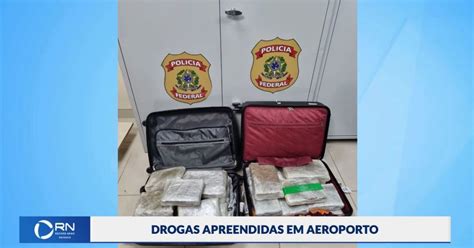 Drogas são apreendidas escondidas em malas no aeroporto de Manaus