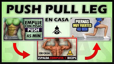 RUTINA PUSH PULL LEG 3 DIAS POWER HIIT TV