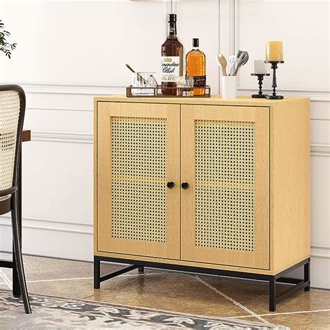 Amazon YITAHOME Sideboard Buffet Storage Cabinet Modern Rattan