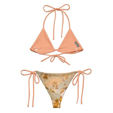 Cupid Renaissance Triangle String Bikini Two Piece Pastel Angelic