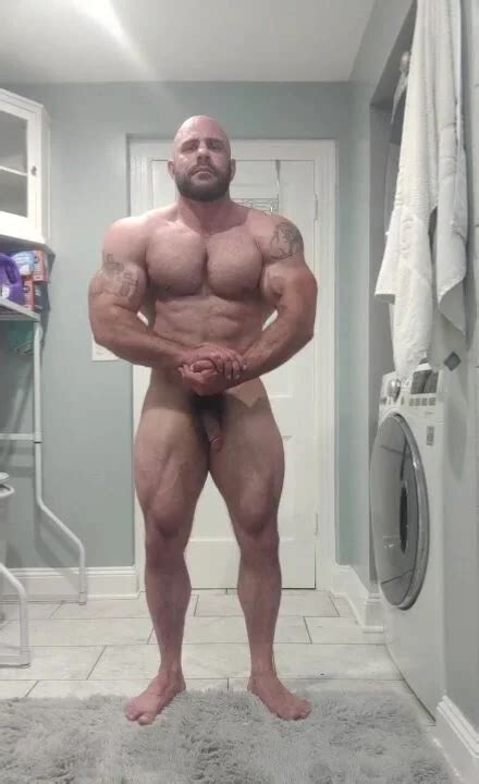 HAIRY Bald Muscle Stud Naked And ZJO ThisVid