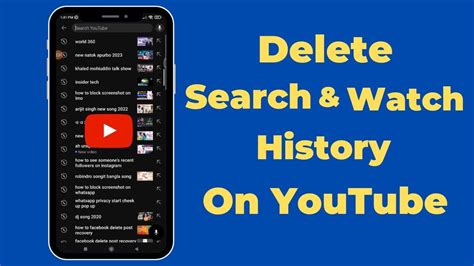 How To Delete Search And Watch History On YouTube 2023 YouTube