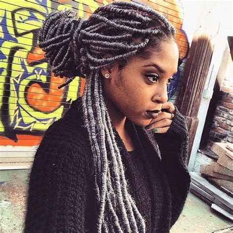 8 Stunning Ways To Style Your Faux Locs Black White Nation