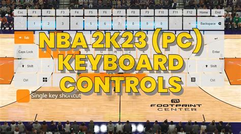 NBA 2K23 PC Keyboard Controls DefKey