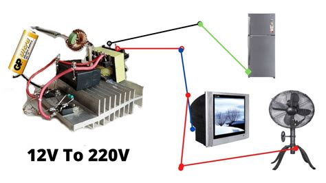 How To Make A 12v Dc To 220v Ac Powerful Inverter Irfz44n No Ic Youtube