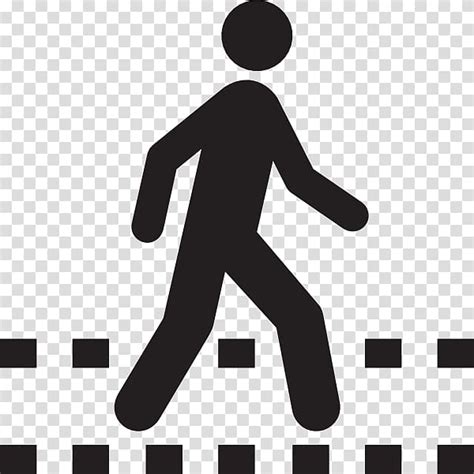 Pedestrian Crossing Computer Icons Pedestrian Walking Transparent