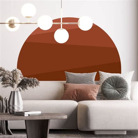 Arch Wall Decal Abstract Shape And Line Art Wall Sticker Mid Century