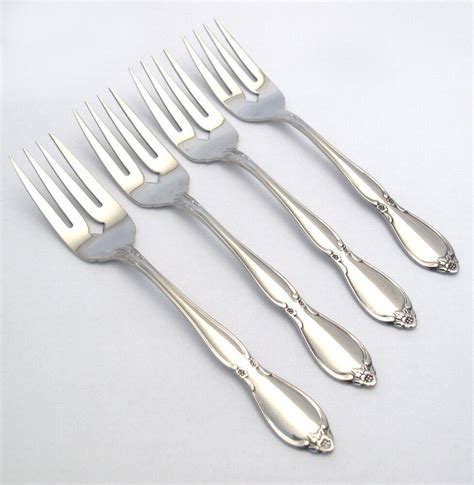 Oneida Chatelaine Salad Forks Stainless Betty Crocker Glossy Set Of