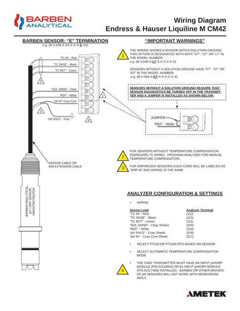 Pdf Wiring Diagram Endress Hauser Liquiline M Cm Endress Cm