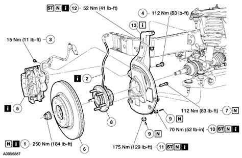 Ford Ranger Spindle Nut Torque Spec