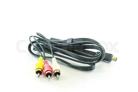 audio video analog cable stock image colourbox
