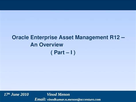 PPTX Oracle EAM R12 Overview DOKUMEN TIPS