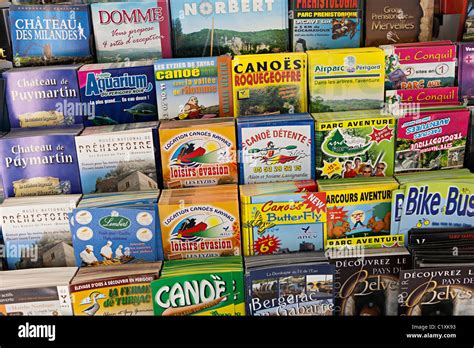 Advertising Leaflets In Tourist Information Office Montignac Dordogne