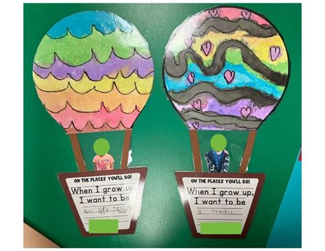 Oh The Places You Ll Go Hot Air Balloon Writing And Craft By Nicole Robinson