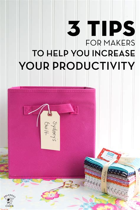 productivity tips  makers printable project planner polka dot chair