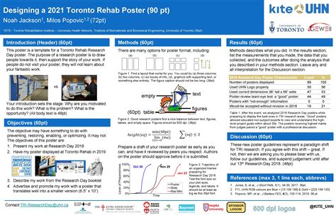 Designing A Toronto Rehab Poster Pt