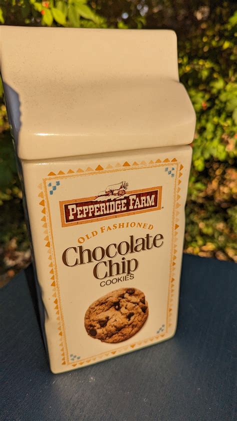 Pepperidge Farm Cookie Jar Retro Cookie Jar Chocolate Chip Etsy