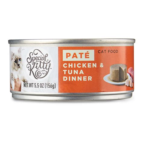 Special Kitty Chicken And Tuna Dinner Pate Wet Cat Food 55 Oz Can