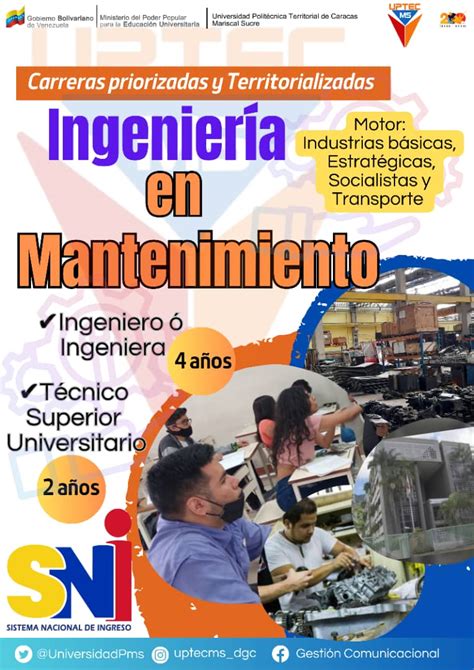 Ingeniería en mantenimiento UPTECMS