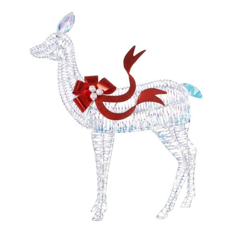 Home Accents Holiday 4 Ft Iridescent Twist Led Iridescent Reindeer