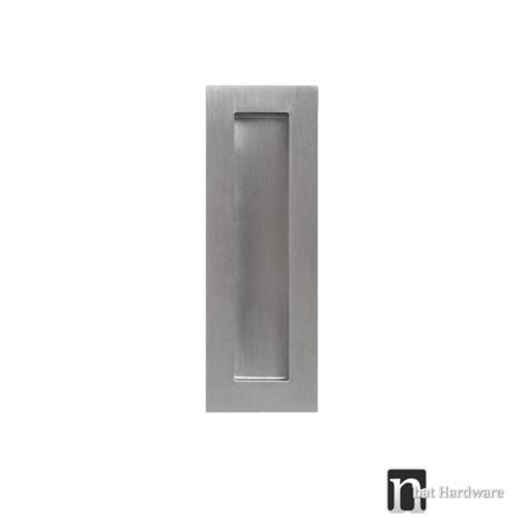 150mm X 50mm Matt Black Sliding Flush Pull Nbat Hardware