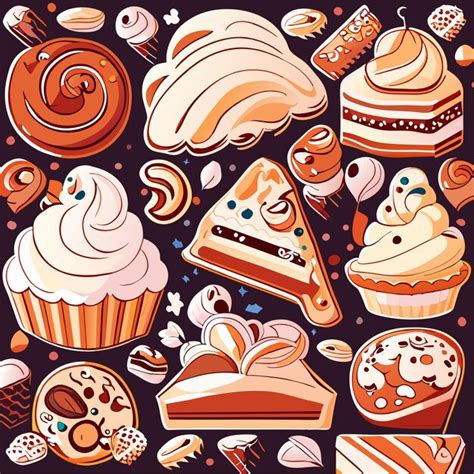 Premium Vector Bakery Seamless Pattern Or Background Design Doodle