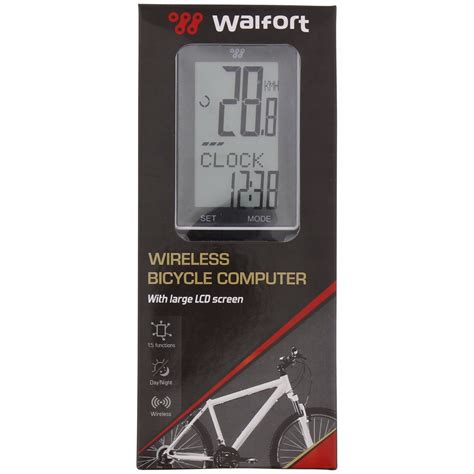 Велосипеден компютър, Walfort, Wireless, LCD, черен - eMAG.bg