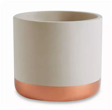 Cachepot Nude E Cobre Em Cimento 10877 3 Mart MercadoLivre