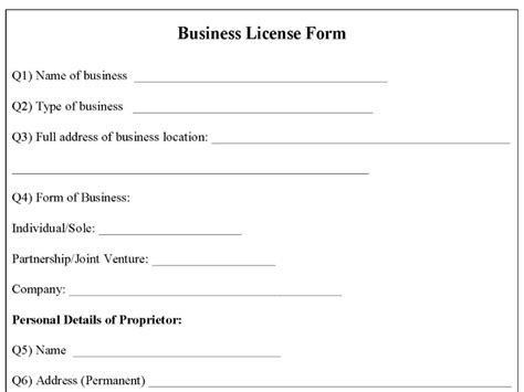 Business License Template Editable Pdf Forms
