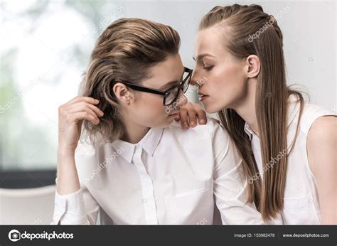 Beautiful Lesbian Couple Stock Photo By DmitryPoch 153982478