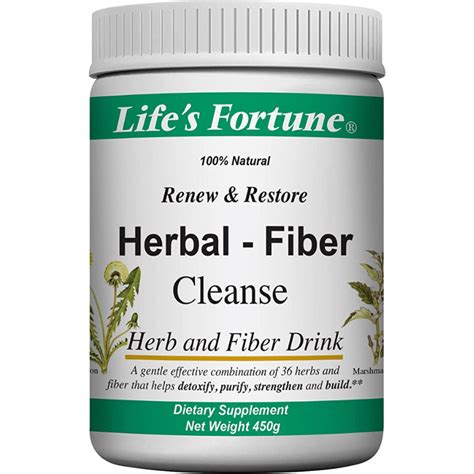 Lifes Fortune Renew And Restore Herbal Fiber Cleanse Bama Health Foods