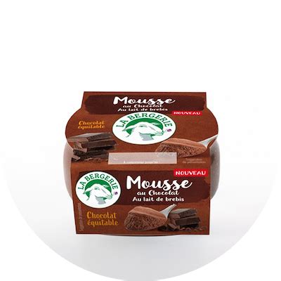 La première mousse au chocolat au lait de brebis La Bergerie