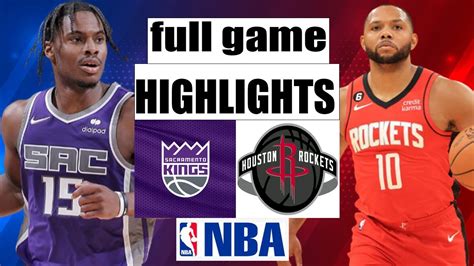 Sacramento Kings Vs Houston Rockets FULL Game Highlight January 11